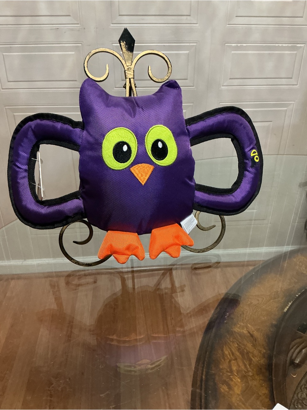 AFP All For Paws Halloween Purple Interactive Owl 18” Plush /Tug Dog Toy